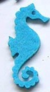 Filz Seepferdchen hellblau